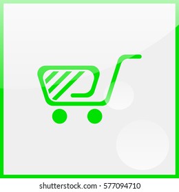 Shopping cart icon.