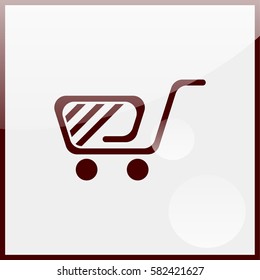 Shopping cart icon.