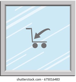 Shopping cart icon.