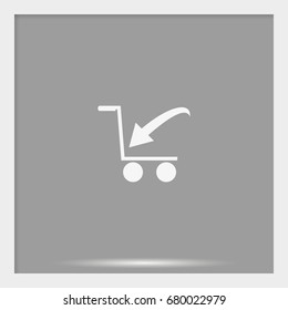 Shopping cart icon.