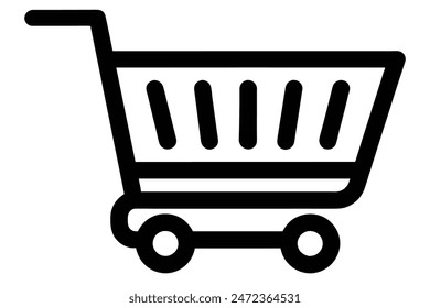 Shopping cart icon for apps and websites	