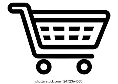 Shopping cart icon for apps and websites	