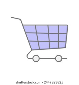 Shopping cart icon, cart, basket, buy, purchase, editable vector, pixel perfect, illustrator ai file