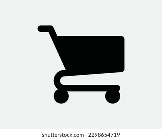 Shopping Cart Icon. Buy Checkout Online Purchase Store Retail Business Commerce Mart Icon Sign Symbol Artwork Graphic Illustration Clipart Vector Cricut