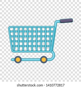 Shopping cart icon. Cartoon illustration of shopping cart vector icon for web design