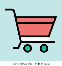 Shopping cart icon. chopping cart logo. cart icon