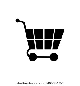 Shopping Cart Icon - Commerce Element Illustration As A Simple Vector  Sign & Trendy Symbol in Glyph Style for Design and Websites, Presentation or Mobile Application.