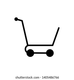 Shopping Cart Icon - Commerce Element Illustration As A Simple Vector  Sign & Trendy Symbol in Glyph Style for Design and Websites, Presentation or Mobile Application.