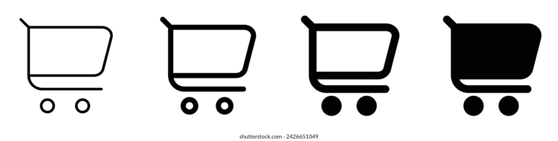 Shopping cart icon, Commerce, Supermarket, Online Store, Store, Market