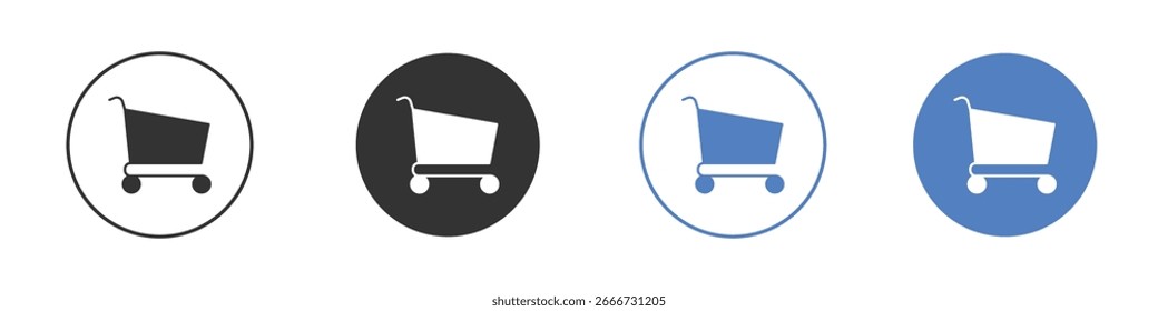 Conceito ícone do carrinho de compras. ícone de estilo sólido projetos para site, aplicativo, UI.
