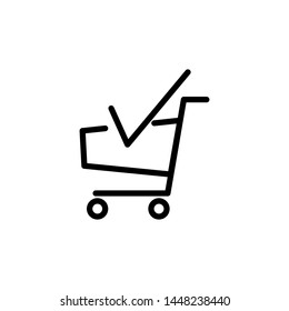 shopping cart icon design template