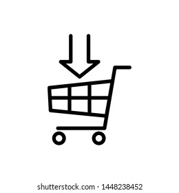 shopping cart icon design template