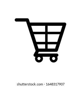 shopping cart icon. Design template vector