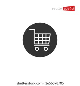 Plantilla de diseño de icono de carro de compra