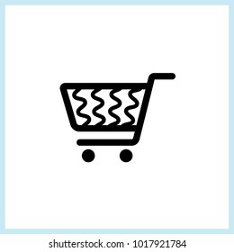 Shopping Cart Icon Design Vector Art Illustration