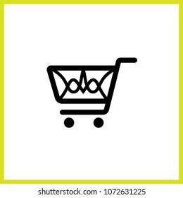 Shopping Cart Icon Design Vector Art Illustration