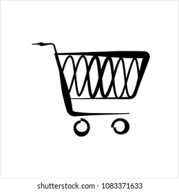 Shopping Cart Icon Design Vector Art Illustration