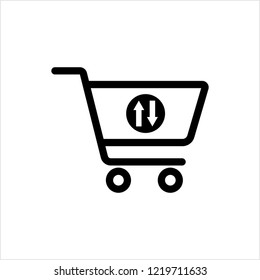 Shopping Cart Icon Design Vector Art Illustration