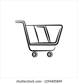 Shopping Cart Icon Design Vector Art Illustration