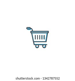 Shopping cart icon design. Shopping icon vector illustration