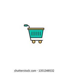 Shopping cart icon design. Shopping icon vector illustration