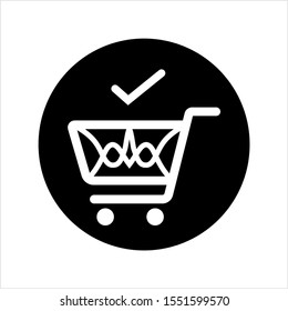 Shopping Cart Icon Design Vector Art Illustration