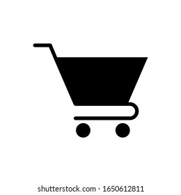 plantilla vectorial de diseño de icono de carro de compra