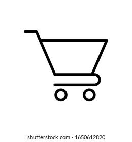 shopping cart icon design vector template