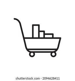 shopping cart icon design vector templates white on background
