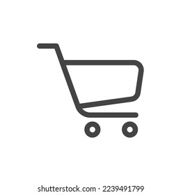 plantilla vectorial de diseño de icono del carro de compras