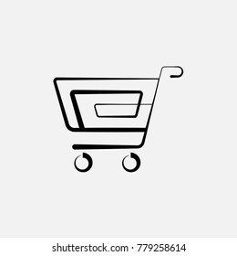 Shopping Cart Icon Design Vector Art Illustration