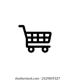 Shopping Cart Icon for E-commerce, Online Shopping, Retail, Buying, and Selling Products