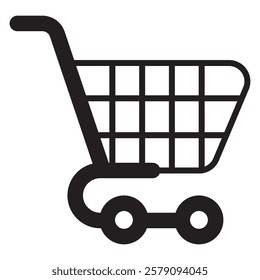 Shopping Cart Icon - E-commerce and Online Retail Concept