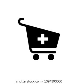 Shopping cart Icon. Editable vector 64x64 Pixel. 