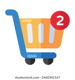 Icono de Carrito de compras, Vector editable