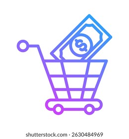Shopping Cart Icon Element For Design