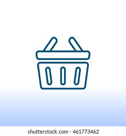  shopping cart icon flat.