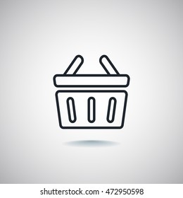  shopping cart icon flat.