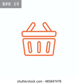  shopping cart icon flat.