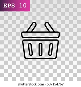  shopping cart icon flat.