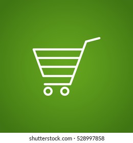  shopping cart icon flat.