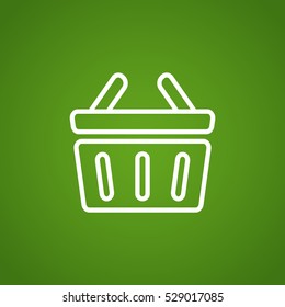  shopping cart icon flat.