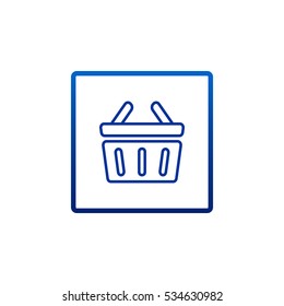  shopping cart icon flat.