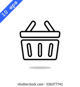  shopping cart icon flat.