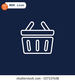  shopping cart icon flat.