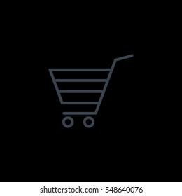  shopping cart icon flat.