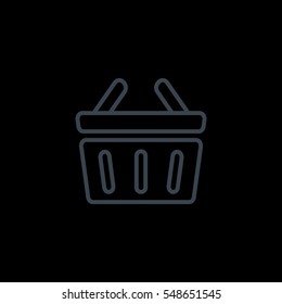  shopping cart icon flat.