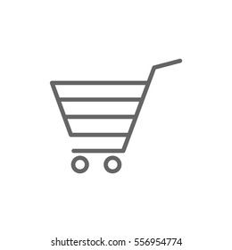  shopping cart icon flat.