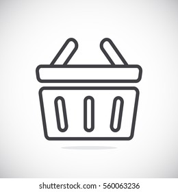  shopping cart icon flat.