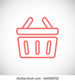 shopping cart icon flat.